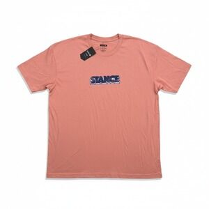 Stance‎ Shirt All Gender XXL The Crew Cotton Graphic T Shirt Coral Streetwear